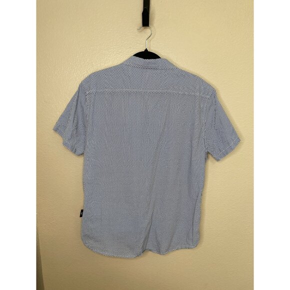 Aeropostale Mens Blue White Short Sleeve Button-Down Shirt Large‎ 100% cotton - Picture 3 of 7